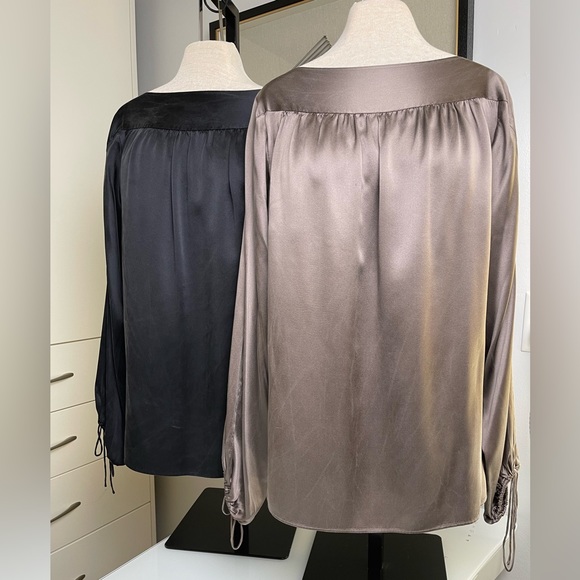Tops - SOLD BOTH! I have 2 Soft & Cashmere feeling blouses. 100%SILK!